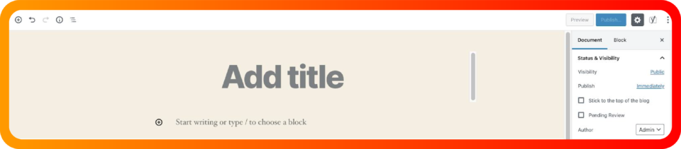 Block Editor là gì ? - MarArting
