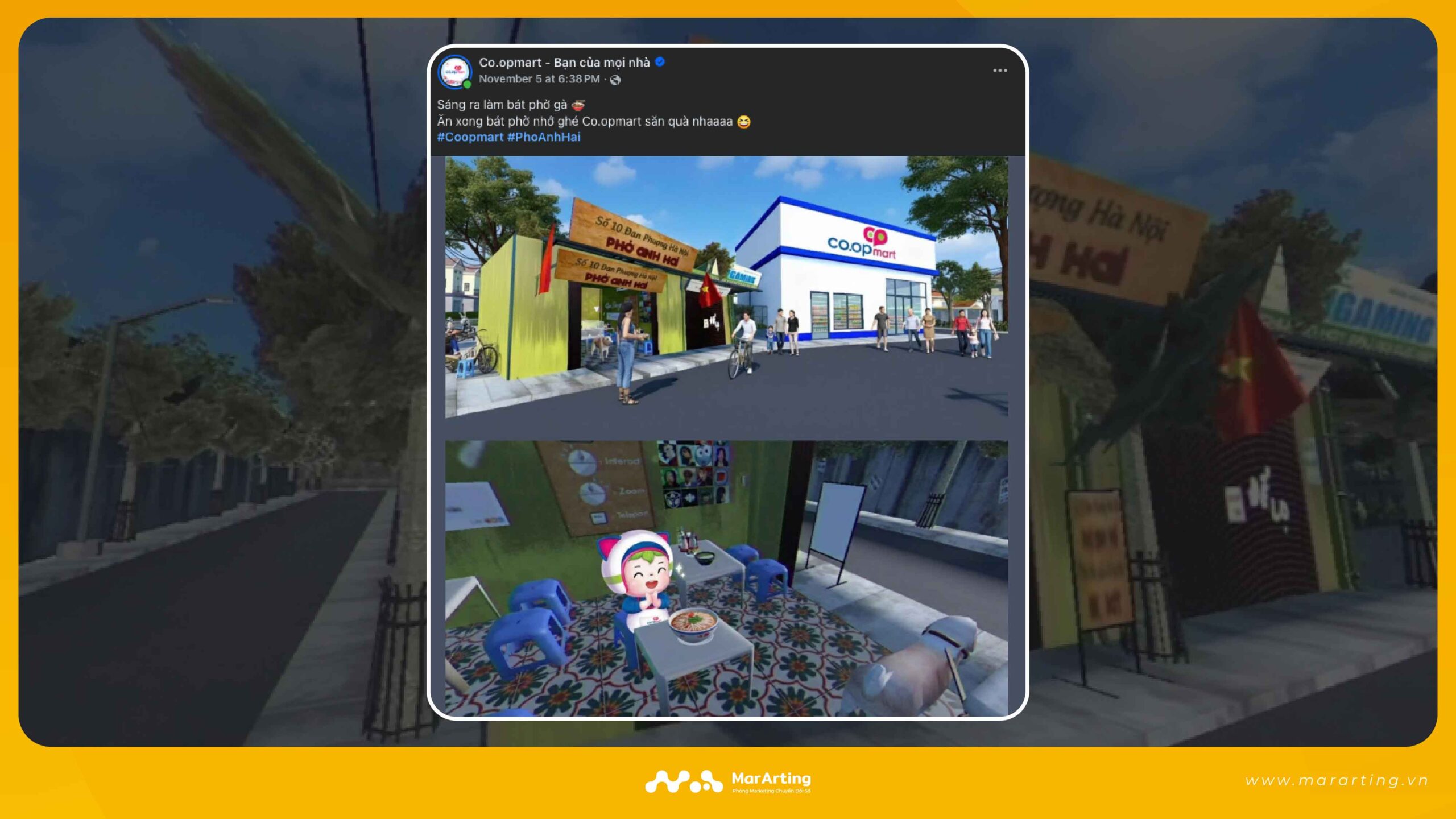 "Muốn nấu phở ngon như Anh Hai? Ghé Coopmart mua... (chỉ thiếu Cậu Vàng là không bán)"